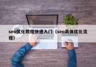 seo優(yōu)化教程快速入門（seo具體優(yōu)化流程）