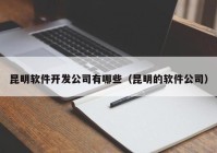 昆明軟件開(kāi)發(fā)公司有哪些（昆明的軟件公司）