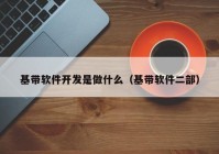 基帶軟件開發(fā)是做什么（基帶軟件二部）