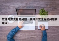 軟件開發(fā)流程的問題（軟件開發(fā)流程的問題和建議）