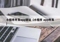 小程序開發(fā)app建站（小程序 app開發(fā)）